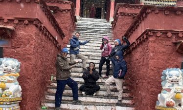 Tourists taking photos