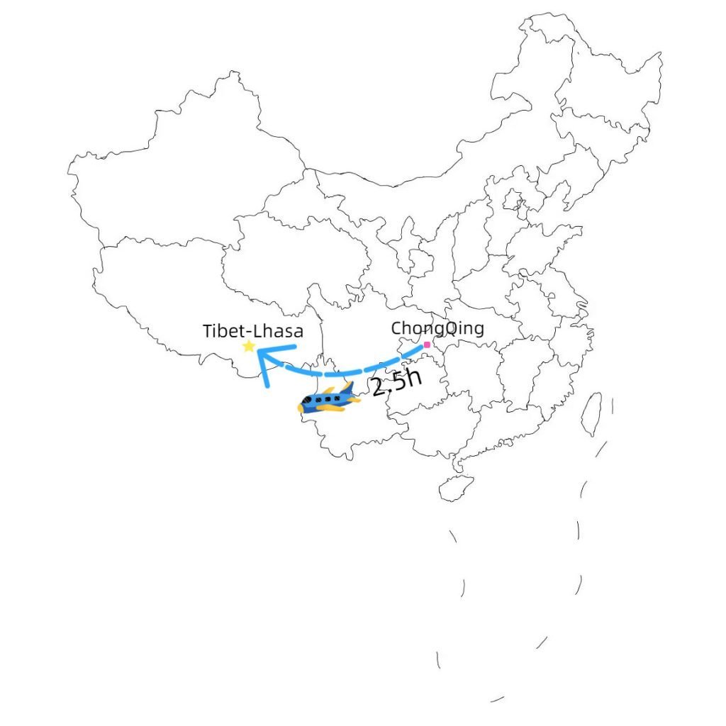 From Chongqing to Lhasa