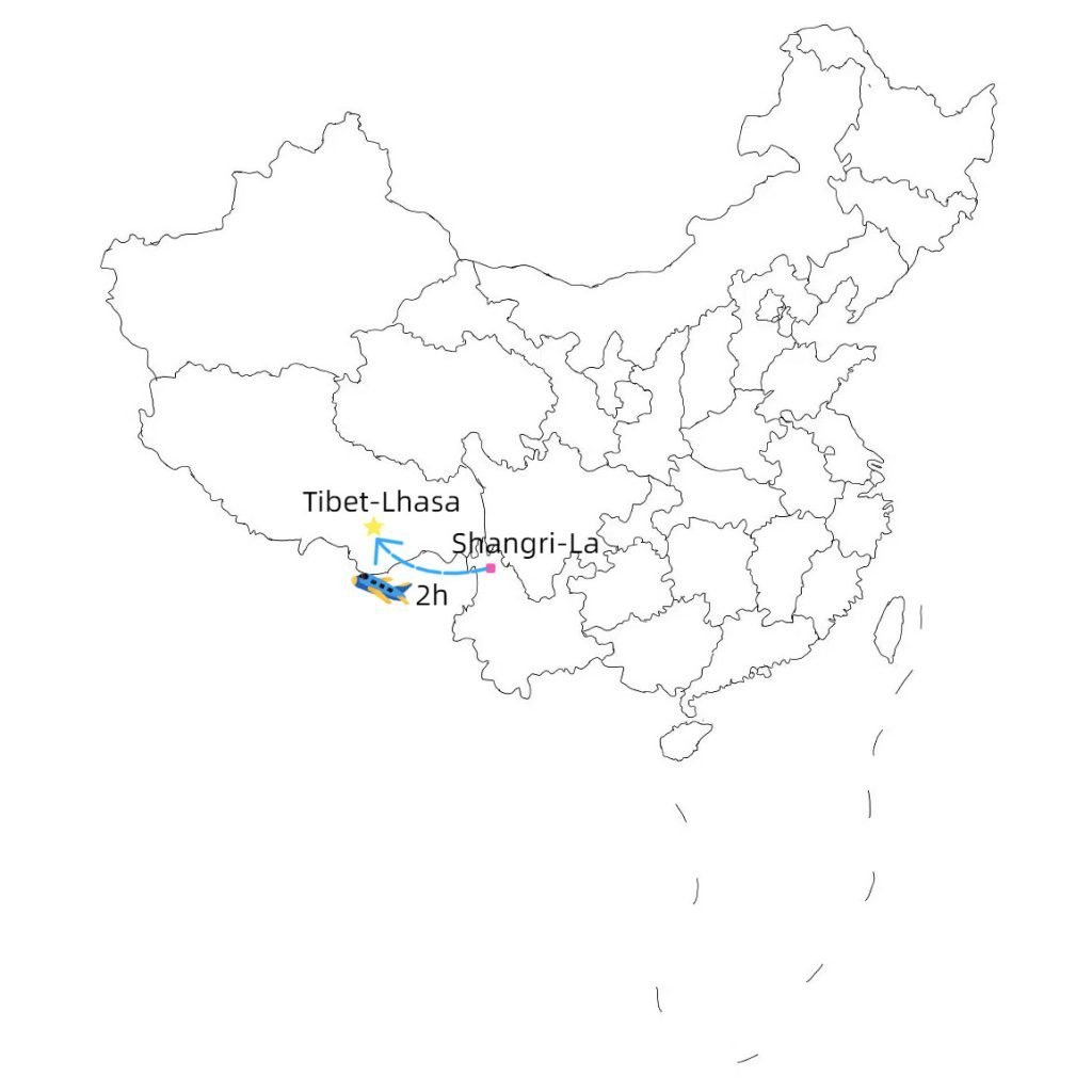 From Shangri-La to Lhasa Flight