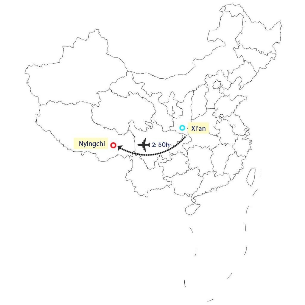 Xi’an to Nyingchi Flight