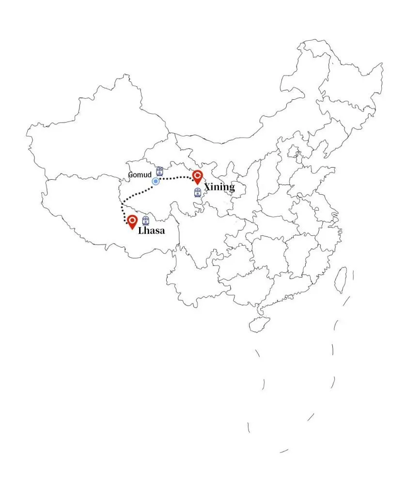 Chongqing to Lhasa direct train