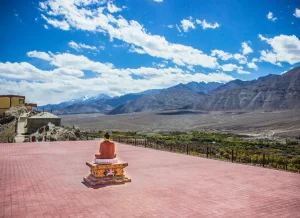 Visiting monasteries in Tibet
